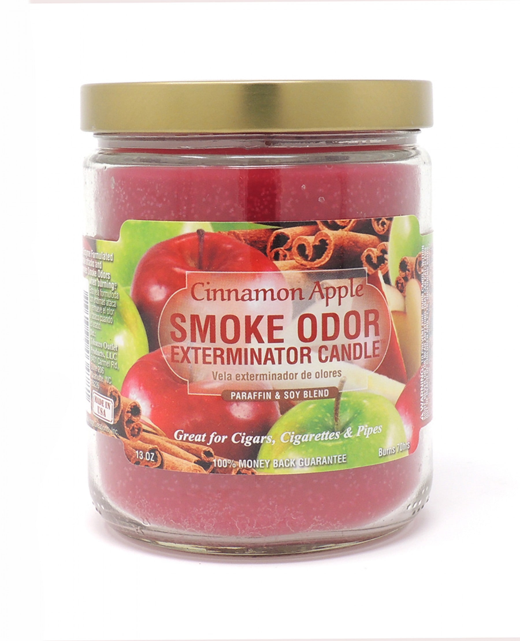 Smoke Odor 13oz Candle - 13oz Cinnamon Apple Exterminator Candle